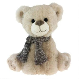 Sitting Tan Bear with Scarf - Lake Norman Gifts